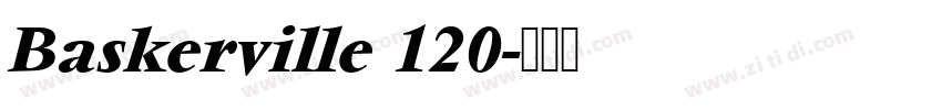 Baskerville 120字体转换